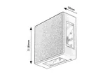 7318 Zewnętrzna Lampa ścienna Lippa LED 6W 230V, 50Hz 3000K 360lm IP54 ciepła biel