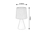 2696 Lampka nocna Nalani E14 1x MAX 40W niebieski