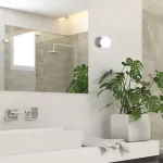 2110 Kinkiet łazienkowy Becca G9 1x max. 28W IP44 biały/chrom 230V, 50Hz