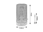 3180 Lampa dekoracyjna Boogie E14 1xMAX25W black