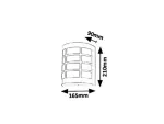 8799 Kinkiet ogrodowy SEVILLA E27 1x max. 11 W IP44 stal nierdzewna
