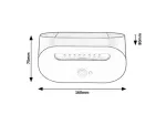 Certovo, outdoor solar wall lamp, LED4W, with shade: 360lm, without shade: 600lm, H10cm, D18,5cm, L22cm, motion sensor, IP50
