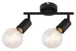 3987 Lampa sufitowa Lamar E27 2xMAX 40W matt black