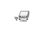 8104 Oprawa solarna Bilbao LED 1,5W 4000K czarny DC 3.2V
