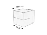 7018 Kinkiet Kaunas G9 1xMAX 10W matt white IP20 cube shape