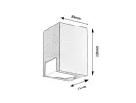 77054 Cernon lampa ogrodowa ścienna GU10 1x MAX 7W IP44