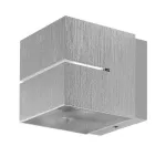 7019 Kinkiet Kaunas G9 1xMAX 10W brushed aluminium IP20 cube shape