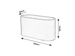 7025 Kinkiet Kaunas G9 1xMAX 10W brushed aluminium IP20 Oval shape