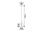 Ilmari,ind. pendant, E27 1xMAX15W,H120cm