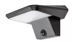 Certovo, outdoor solar wall lamp, LED4W, with shade: 360lm, without shade: 600lm, H10cm, D18,5cm, L22cm, motion sensor, IP49