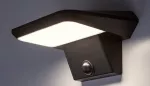 Certovo, outdoor solar wall lamp, LED4W, with shade: 360lm, without shade: 600lm, H10cm, D18,5cm, L22cm, motion sensor, IP49