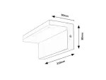 77093 Zaragoza lampa ogrodowa ścienna LED 10W IP54 -20°C;40°C
