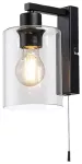 5077 Kinkiet Miroslaw Fali E27 1xMAX 40W czarny