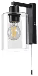 5077 Kinkiet Miroslaw Fali E27 1xMAX 40W czarny