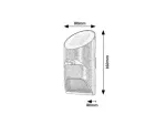 Certovo, outdoor solar wall lamp, LED4W, with shade: 360lm, without shade: 600lm, H10cm, D18,5cm, L22cm, motion sensor, IP58
