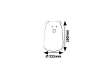 5409 Lampka dziecięca Baloo miś DC 5V RGB LED/ 0,4W (29lm,3000K) IP20 biały DC 5V