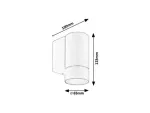 8118 Oprawa zewnętrzna Phoenix GU10/ 1xmax. 10W IP54 230V, 50Hz