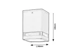 7818 Zewnętrzna Lampa sufitowa Zombor GU10 1x MAX 35W 230V, 50Hz IP54