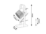 5254 Lampka stołowa Roonie E14 1xMAX25W grey H28 5