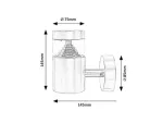 7827 Zewnętrzna Lampa ścienna Lisbon LED 7W 230V, 50Hz 4000K 560lm IP54 naturalna biel