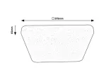 3074 Lampa sufitowa LUCAS LED 24W biały