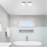 2111 Kinkiet łazienkowy Becca G9 2x max. 28W IP44 biały/chrom 230V, 50Hz