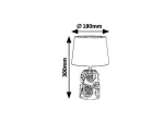 4549 Lampka nocna Sonal E-14/ 1x max. 40W IP20 złoty/czarny 230V, 50Hz