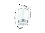 7955 Lampa zewnętrzna ścienna Sintra GU10 1X MAX 25 czarny matowy