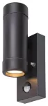 8835 Kinkiet Medina GU10 / 2 x max. 10W IP44 czarny matowy 230V, 50Hz