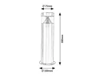 7828 Lampa ogrodowa stojąca Lisbon LED 7W 230V, 50Hz 4000K 560lm IP54 naturalna biel