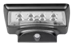 Certovo, outdoor solar wall lamp, LED4W, with shade: 360lm, without shade: 600lm, H10cm, D18,5cm, L22cm, motion sensor, IP59