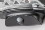Certovo, outdoor solar wall lamp, LED4W, with shade: 360lm, without shade: 600lm, H10cm, D18,5cm, L22cm, motion sensor, IP59