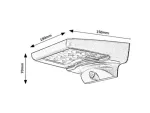 Certovo, outdoor solar wall lamp, LED4W, with shade: 360lm, without shade: 600lm, H10cm, D18,5cm, L22cm, motion sensor, IP59