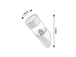Certovo, outdoor solar wall lamp, LED4W, with shade: 360lm, without shade: 600lm, H10cm, D18,5cm, L22cm, motion sensor, IP60