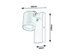 7929 Lampa zewnętrzna ścienna Elva GU10 1x MAX35W antracyt