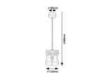 3118 Lampa wisząca Cardamon E14 1xMAX40W s oak D12