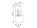7502 Zewnętrzna Lampa ścienna Wellington E27 1x MAX 60W 230V, 50Hz IP44