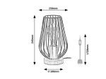 6915 Lampka stołowa Gremio E27 1xMAX40W black H25