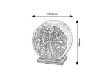 Igdrasil,ind.table, E14 1xMAX15W, H16cm