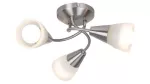 5690 Plafon CONOR E-14/ 3Xmax 40W, IP20), chrom satynowy/ szkło opalizowane 230V, 50Hz
