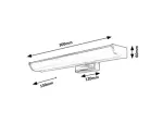 5062 Lampa łazienkowa Evron fürd LED 5W chromowy L30cm IP44