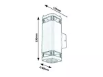 7956 Lampa zewnętrzna ścienna Sintra GU10 2x MAX 25 czarny matowy