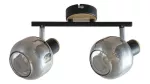 5398 Spot Salazar E14/ 2x max.40W czarny/dąb/szkło dymna 230V, 50Hz