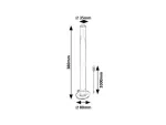 Paco,ind.floor, LED5W, H38cm, black, RGB