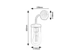 3309 Kinkiet łazienkowy Yago ind Bath E27 1xMAX60W chrome