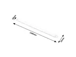 1455 Lampa podszafkowa, DROP LIGHT, LED, 40W (3200lm, 4000K), IP65, biały 230V, 50Hz