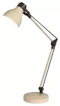 6410 Lampka biurkowa Carter E14/ 1x max.11W beżowy/brązowy 230V, 50Hz