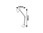 6409 Lampka biurkowa Carter E14/ 1x max.11W miętowy/brązowy 230V, 50Hz