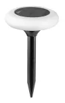 Haiti, outdoor solar lamp, 0,5W, with shade: 10lm, without shade: 12lm, , H23,5cm, D14cm, battery: DC 3.7V 1200mAh, RGB, IP65