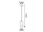4479 Lampa wisząca Panthea E27 1x MAX 40W złoty